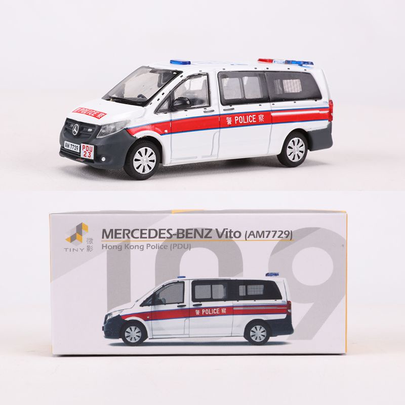 Mô Hình Xe Cảnh Sát Mercedes-Benz Sprinter / Vito / Sea Lion Hong Kong Tỉ Lệ 1: 76