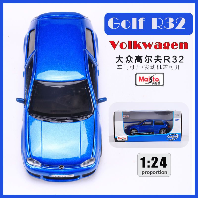 Mô Hình Xe Hơi Volkswagen Golf R32 Bằng Hợp Kim Tỉ Lệ 1: 24