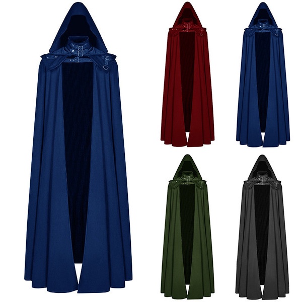 Áo Choàng Dài Phong Cách Gothic Hóa Trang Phù Thủy Dịp Halloween