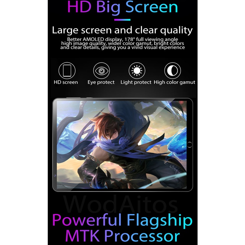 Tablet pad 4k màn hình lớn 10 inch android 10.0  dualsim 2.4g / 5g wifi