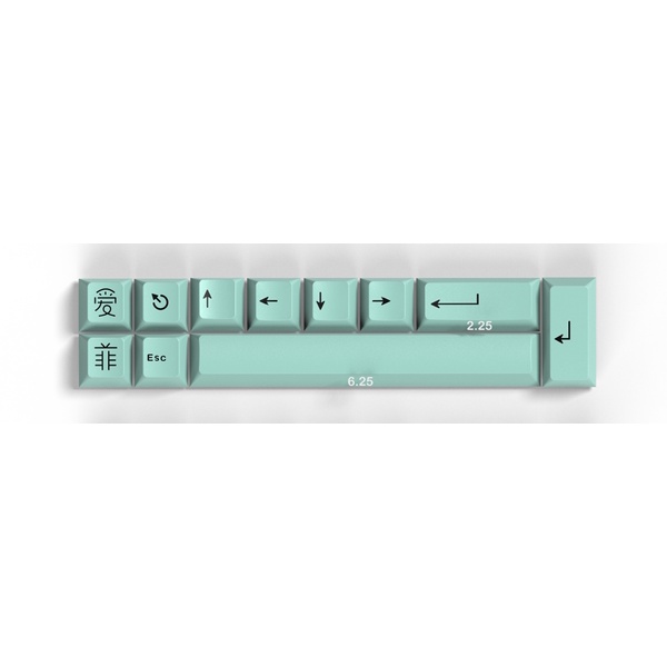 Biểu tượng aifei sản phẩm mới chiều cao nhà máy ban đầu abs hai màu 11-nút màu phù hợp với keycap bổ sung