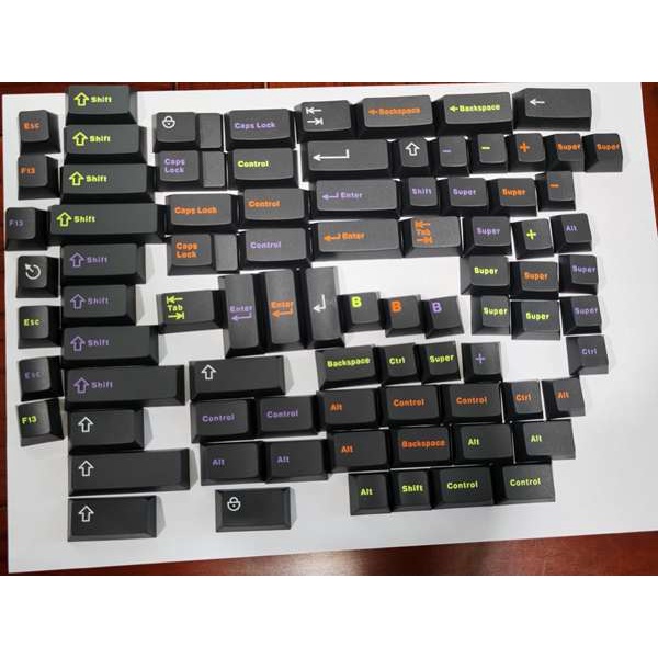 Aifei original factory chiều cao abs two-color code agricultural keycap new car launch ready stock first