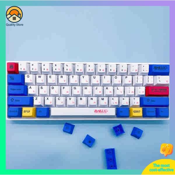 Gundam pbt sublimation keycap thích hợp cho trục vệ tinh chéo chính 61/68/75/84/87/98/104/108