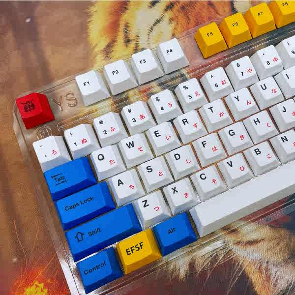 Gundam pbt sublimation keycap thích hợp cho trục vệ tinh chéo chính 61/68/75/84/87/98/104/108
