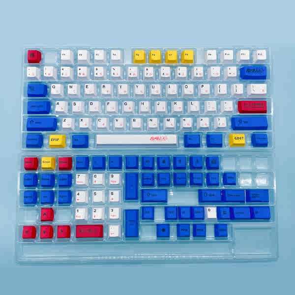 Gundam pbt sublimation keycap thích hợp cho trục vệ tinh chéo chính 61/68/75/84/87/98/104/108