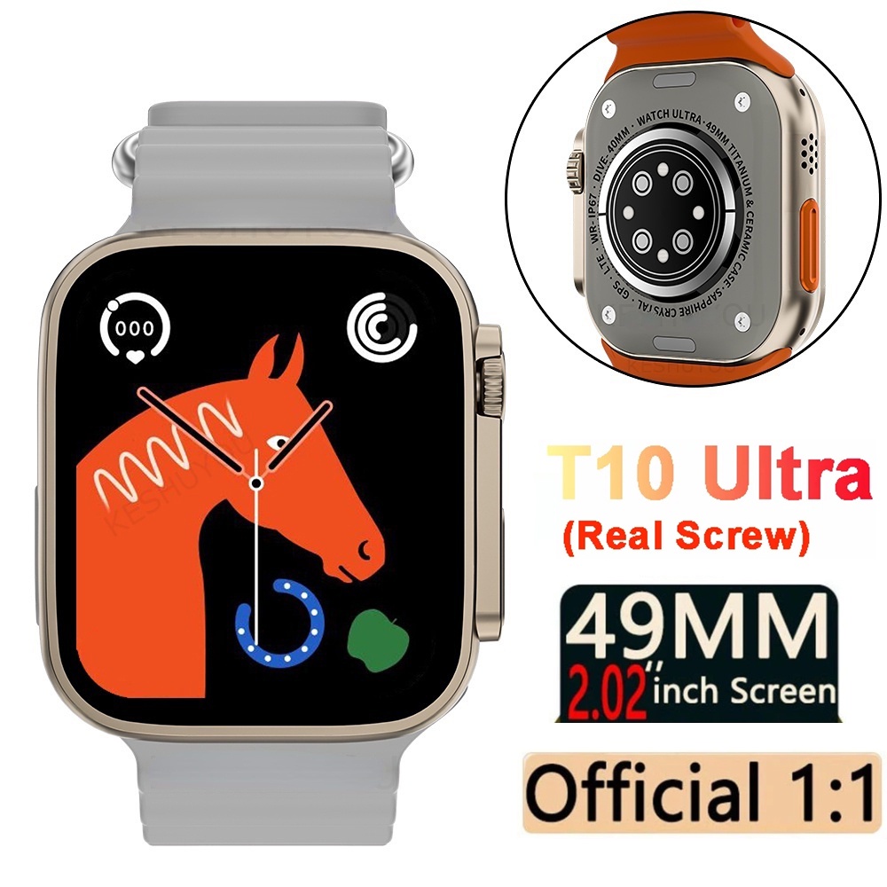 Đồng hồ thông minh smartwatch t10 ultra 2023 dòng mới 8 đồng hồ thông minh 2.09 inch hd 49mm bluetooth với máy tính sạc không dây cho nam