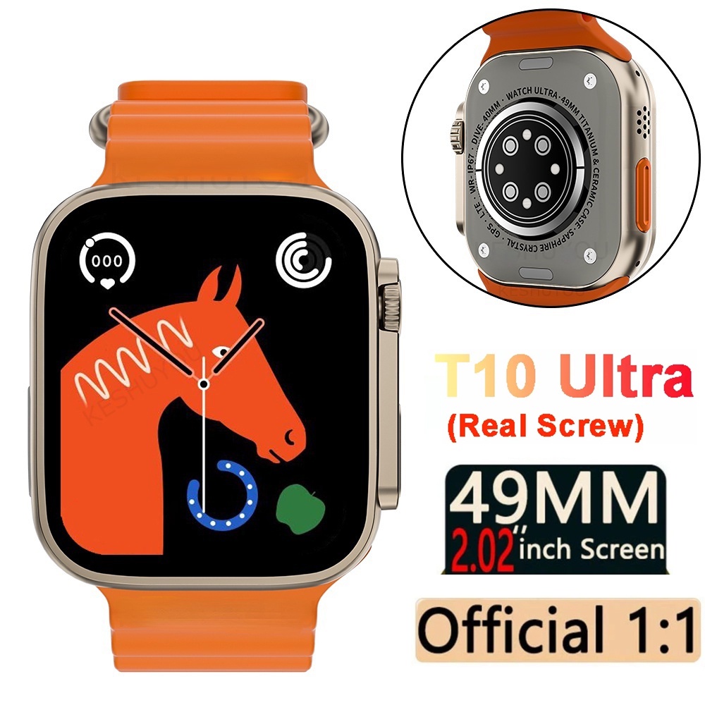 Đồng hồ thông minh smartwatch t10 ultra 2023 dòng mới 8 đồng hồ thông minh 2.09 inch hd 49mm bluetooth với máy tính sạc không dây cho nam