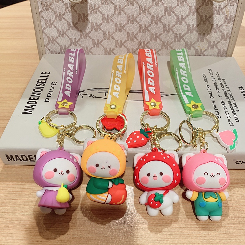 Móc Khóa Hình Thỏ Bông Dễ Thương