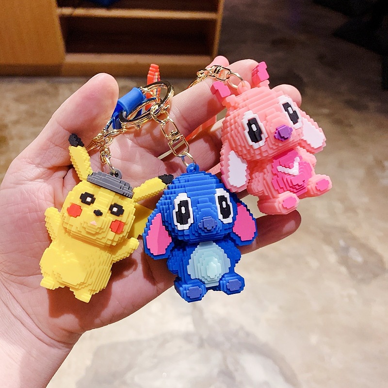 Móc Khóa Hình Búp Bê stitch Dễ Thương