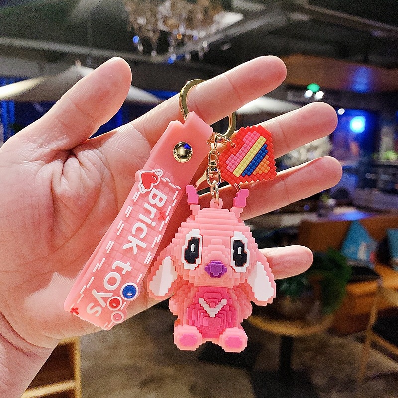 Móc Khóa Hình Búp Bê stitch Dễ Thương