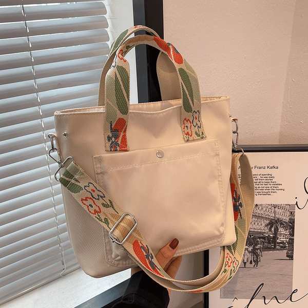 Túi Đeo Chéo Bằng Vải canvas Thời Trang Dành Cho Mẹ Bỉm Sữa