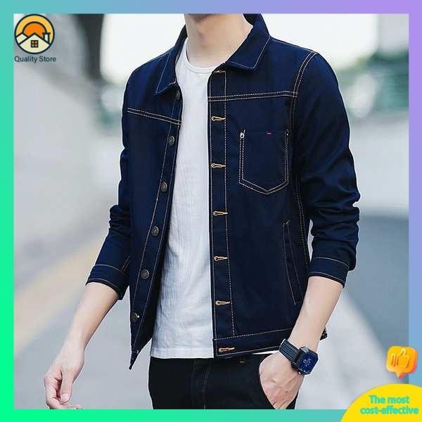 áo nam boy phố áo khoác nam boy phố Áo khoác bò mùa xuân áo jacket tôn dáng dễ phối đẹp trai trào lưu phong cách Hàn Quốc cho nam giới A098JK88P30