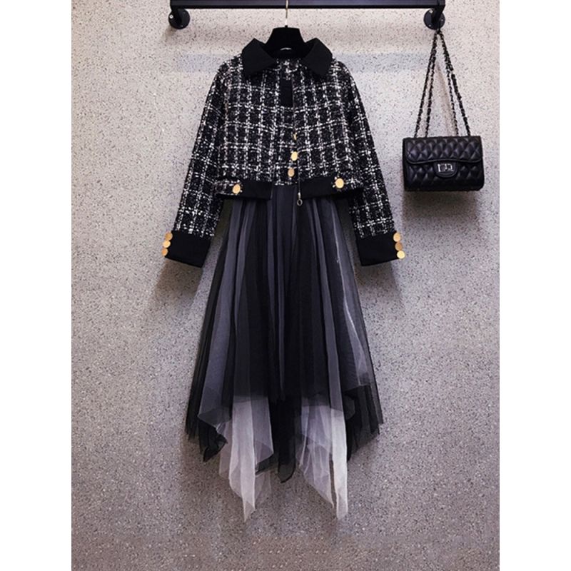 Plus Áo Khoác Dáng Ôm Che Bụng Thời Trang Mùa Thu 2022 Cho Nữ