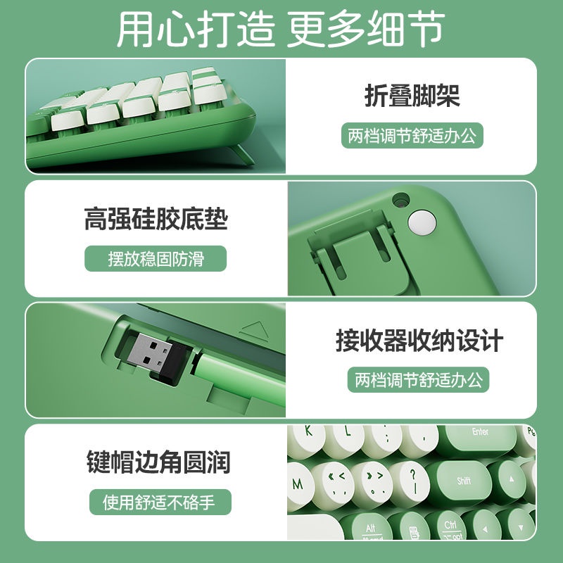 Bộ Bàn Phím Và Chuột Không Dây Không Dây Cho Máy Tính