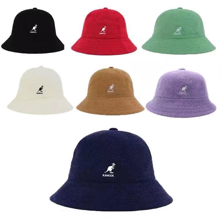 Kangol Nón Khăn Tắm Thêu Chữ Trước Mái Vòm Thép ins super fire kangaroo ha