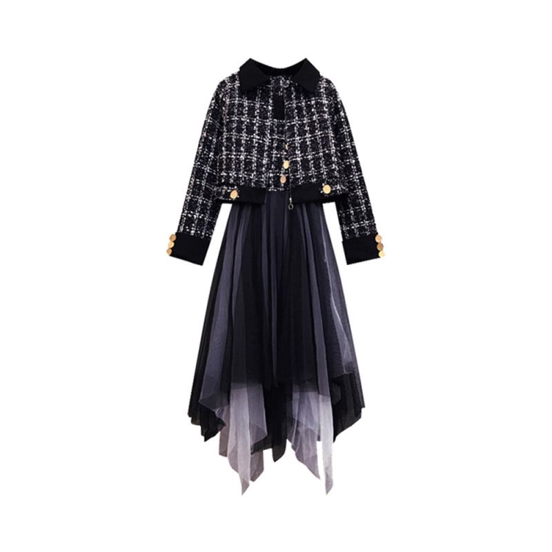 Plus Áo Khoác Dáng Ôm Che Bụng Thời Trang Mùa Thu 2022 Cho Nữ