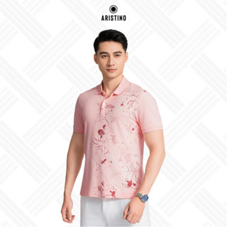 ÁO THUN POLO NAM CÓ CỔ NGẮN TAY ARISTINO - BST MINI HOA BIỂN  APSM04AZ