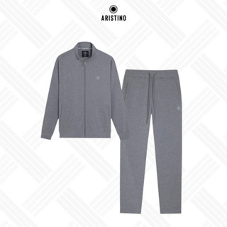 Bộ đồ thu đông nam ARISTINO cổ trụ dáng suông nhẹ thoải mái, chất liệu dày dặn cao cấp, bo gấu năng động - ALH002W3