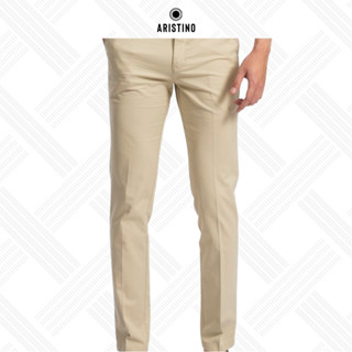 Quần Kaki nam ARISTINO ống đứng, ôm vừa vặn, có túi xẻ hai bên, cotton thoáng khí - AKKR0309