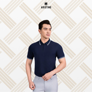 Áo Polo Nam Aristino Khóa kéo Ngắn Tay Organic Cotton Regular Fit Co Giãn Thoáng Mát APS205AS0E