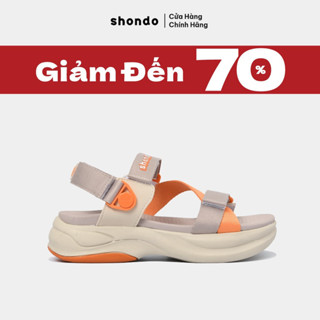 Giày Sandals Nữ SHONDO F8B Êm, Thời Trang Thích Hợp Đi Làm, Đi Học Chơi Màu Nâu Be Cam F8B2585