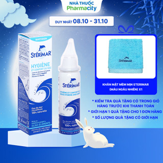 Dung dịch xịt mũi người lớn STERIMAR Nose Hygiene & Comfort vệ sinh mũi hằng ngày (Chai 50 ml)