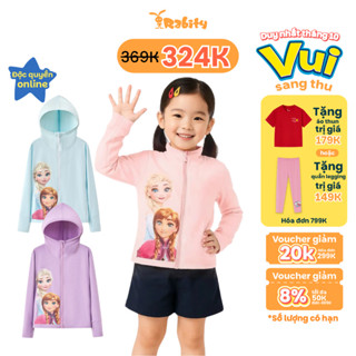 [DEAL XỊN THU ĐÔNG]Áo khoác chống nắng có mũ Elsa Disney bé gái Rabity 524.002