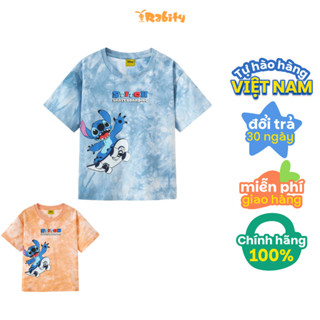 [15.10 VC 12% GIẢM 40K ĐƠN 249K] Áo thun tay ngắn Stitch Disney bé trai Rabity 500.110