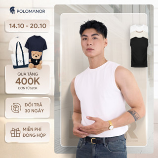 [GIẢM 50%] Áo thun nam TANKTOP, áo ba lỗ cotton thấm hút, tôn dáng đứng form - POLOMANOR