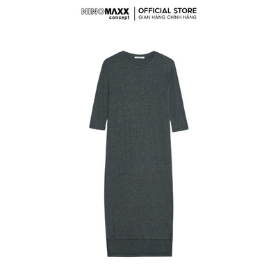[CÒN SIZE S, M] Đầm Nữ Dáng Dài Thun Trơn NINOMAXX 1806083