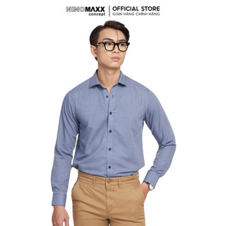   CÒN SIZE XL  N&M Áo sơ Nam tay dài họa tiết caro chất liệu Bamboo form slim fit 2208050 