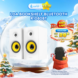  Bộ Loa Bluetooth Để Bàn EDIFIER R1080BT | Công Suất 24W | Bluetooth 5.1 | Vỏ Gỗ Cổ Điển | Chip DSP | Bảo Hành 15 Tháng 