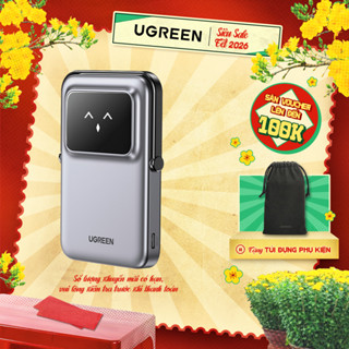  Pin sạc dự phòng 5000 10000mAh Ugreen UNO sạc nhanh PD 20W 30W | Màn LED Robot | Bảo hành 18 tháng 1 đổi 1 