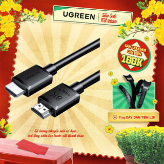  Cáp HDMI 2.1 1M-5M Ugreen HD175 | Hỗ trợ 8K@60Hz 48Gbps | Hỗ trợ HDR eARC | Bảo hành 18 tháng 1 đổi 1 45430 