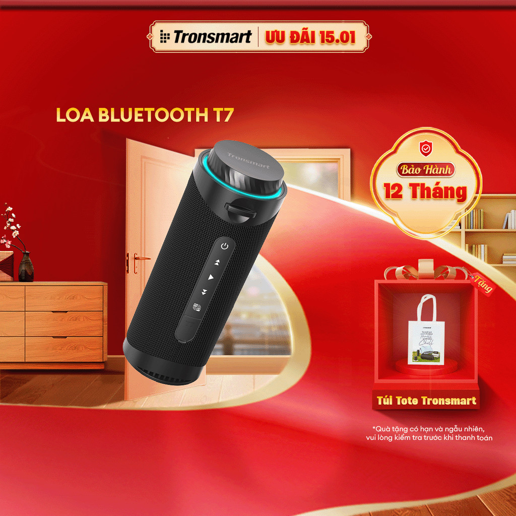 Loa Bluetooth Tronsmart T7/T8 | Công Suất 30W | Âm Thanh 360° | Chống Nước IPX7 | Bảo Hành 12 Tháng