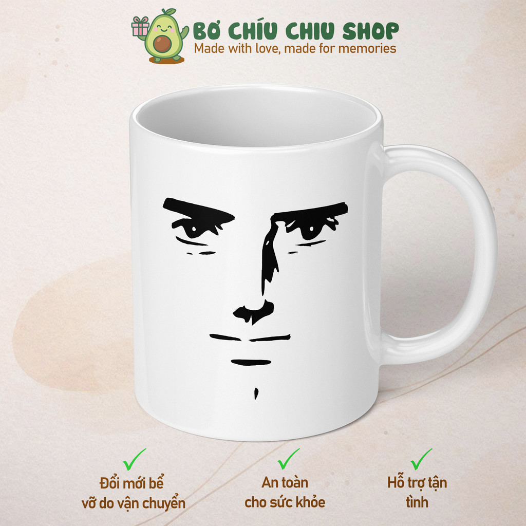 Ly Sứ Cốc Sứ Roblox, Cốc In Mặt Cười Meme Hài Hước Làm Quà Tặng, Uống Nước, Cafe