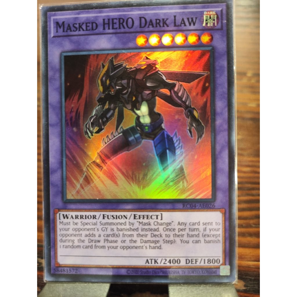 THẺ BÀI YUGIOH - Masked HERO Dark Law -  RC04-AE026 - SR