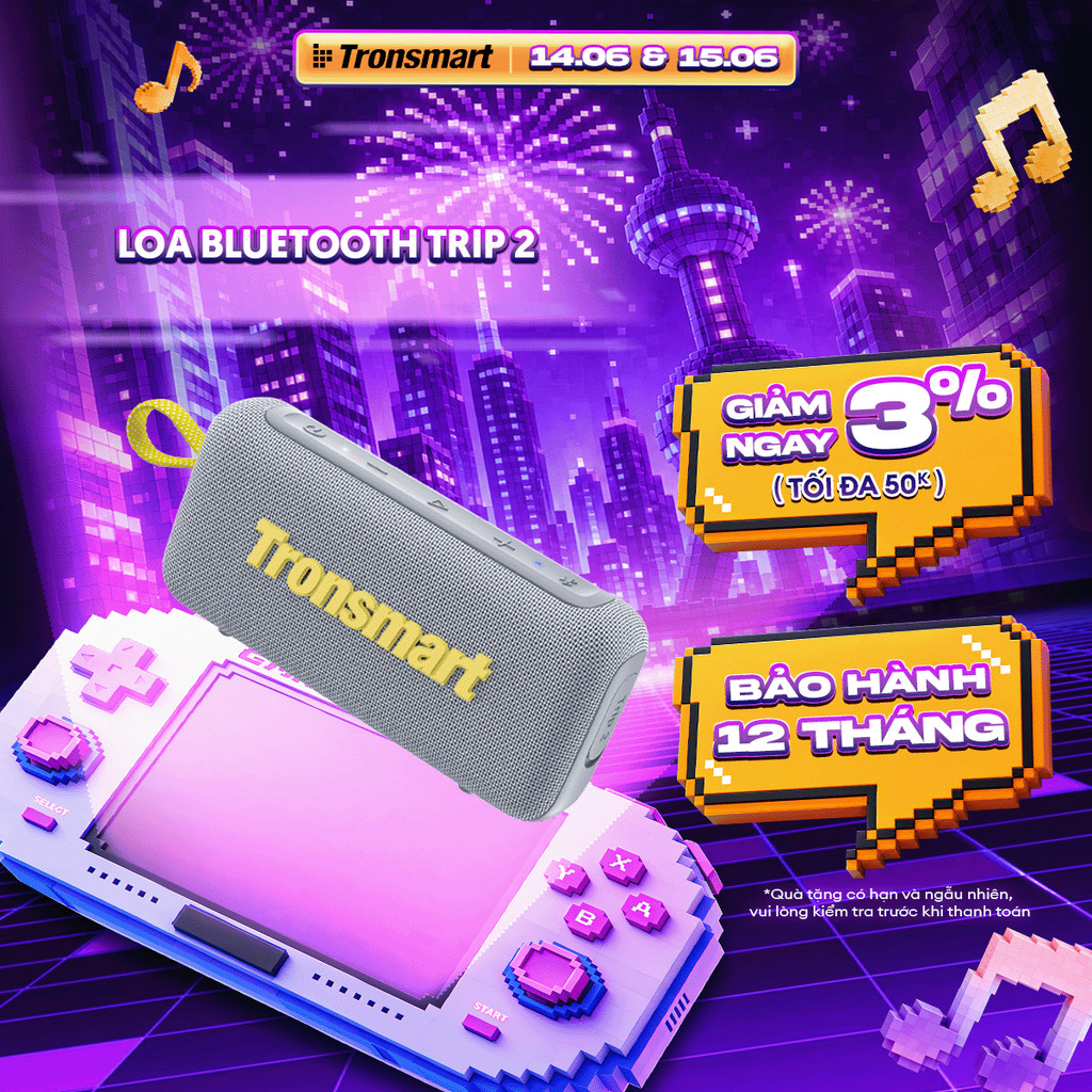 [MỚI] Loa Bluetooth Tronsmart TRIP 2 |  Công Suất 10W | Sử Dụng Đến 20h |  Điều Chỉnh EQ | Bảo Hành 