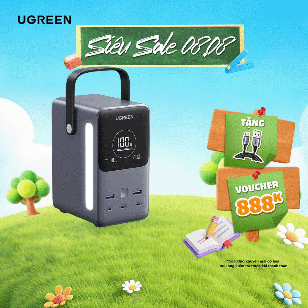 Trạm sạc UGREEN 65W-300W CD268/PB770 | Sạc nhanh 5-7 cổng | Công nghệ GaN II |  Bảo hành 18 tháng 1 