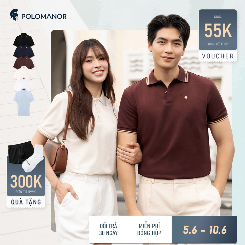 [BEST SELLER] Áo polo nam cao cấp ICON DIAMOND, POLO QUỐC DÂN, vải CVC Diamond sang trọng - POLOMANOR
