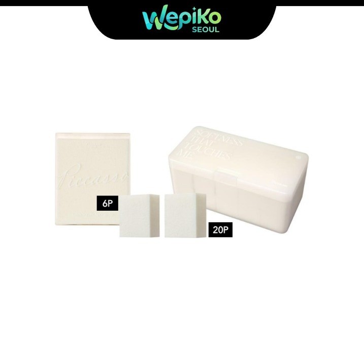 BÔNG TRANG ĐIỂM [PICCASSO] Latex Square Sponge 6P | 20P