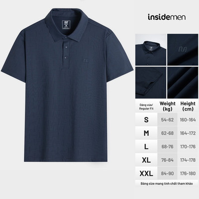 Áo Polo Nam thun lạnh tay ngắn nsidemen Regular Fit IPS081AS1
