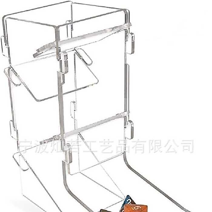 Dice Tower Dice Rolling Tower Kit Di Động Trong Suốt Acrylic Thích Hợp Cho Máy Tính Để Bàn Trò Chơi 