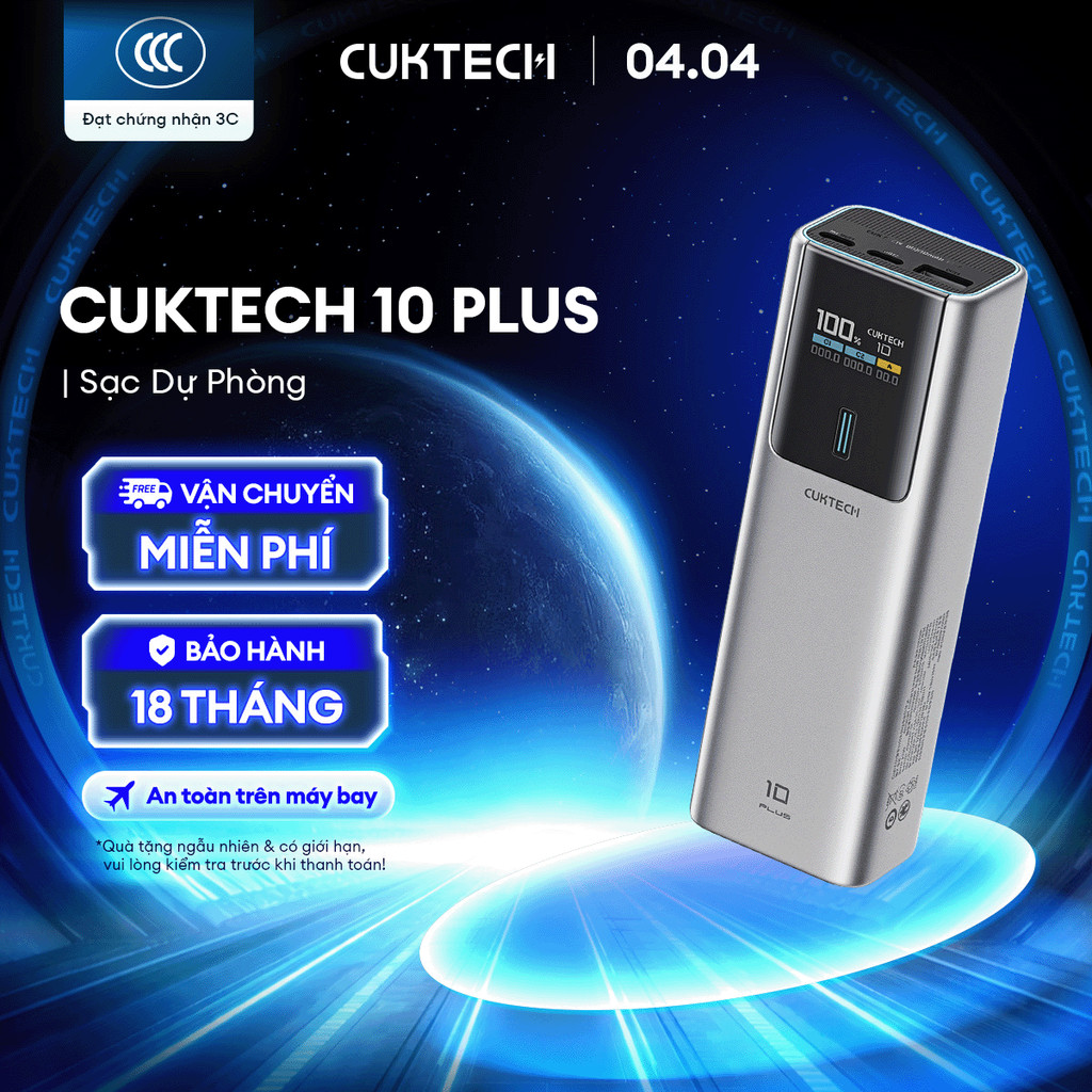 CUKTECH 10 SERIES Sạc Di Động  | Bảo Hành 18 Tháng PB150P PB100P PB1055 | BigBuy360 - bigbuy360.vn