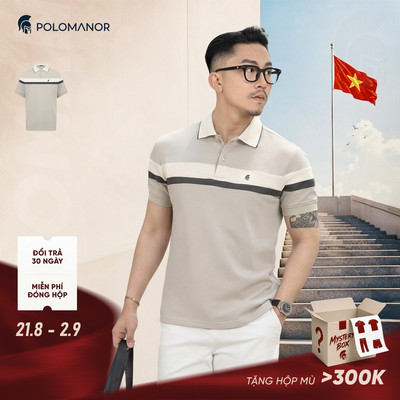 Áo polo nam cao cấp WICK vải cá sấu cotton interlock, thanh lịch sang trọng - POLOMANOR