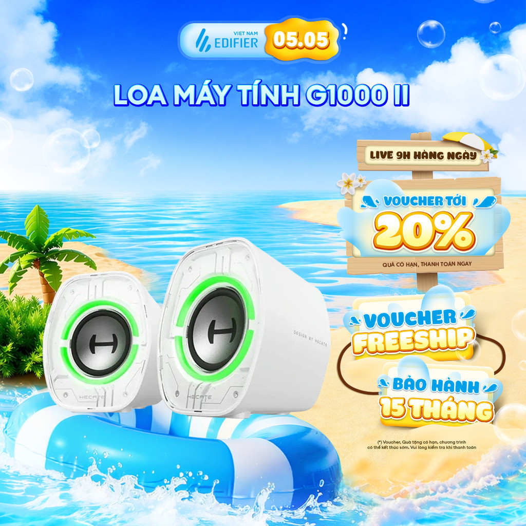 Loa Máy Tính Bluetooth EDIFIER G1000 II | Công Suất 4W | Củ Loa Toàn Dải | 9 Hiệu Ứng Đèn Led | Bảo Hành 15 Tháng