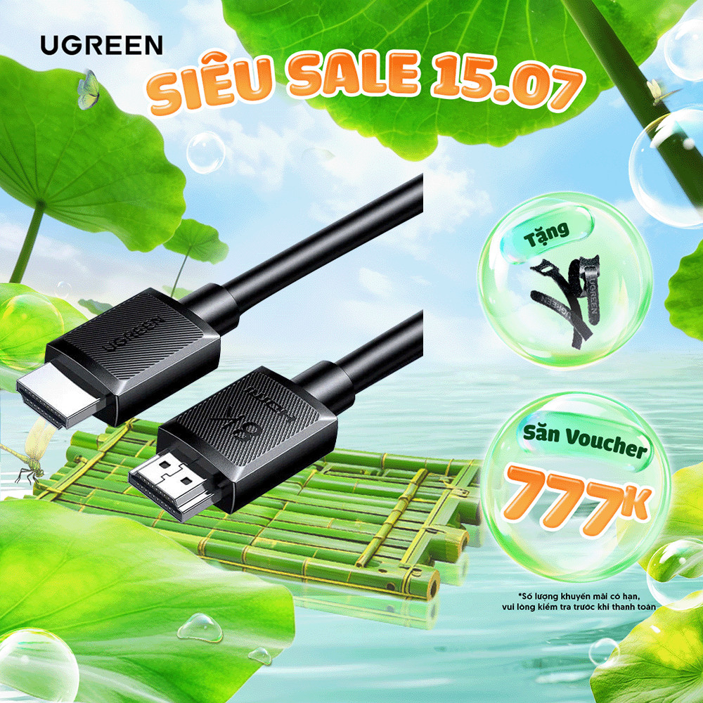Cáp HDMI 2.1 1M-5M Ugreen HD175 | Hỗ trợ 8K@60Hz 48Gbps | Hỗ trợ HDR eARC | Bảo hành 18 tháng 1 đổi 1 45430 | BigBuy360 - bigbuy360.vn