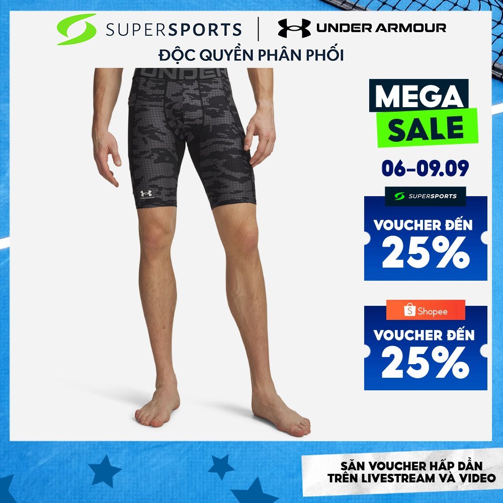 Quần Ngắn Thể Thao Nam Under Armour Heatgear® Printed Long - 6009658-001