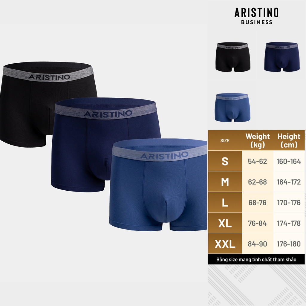 Quần lót nam ARISTINO dáng boxer, cạp dệt nổi bật, chất Modal mềm mại, kháng khuẩn tốt - ABX1616