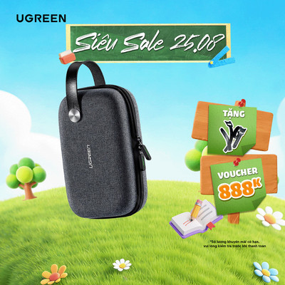 Hộp đựng phụ kiện UGREEN LP152 - Chất liệu vải chống thấm | chống shock | Quai xách tiện lợi 50903